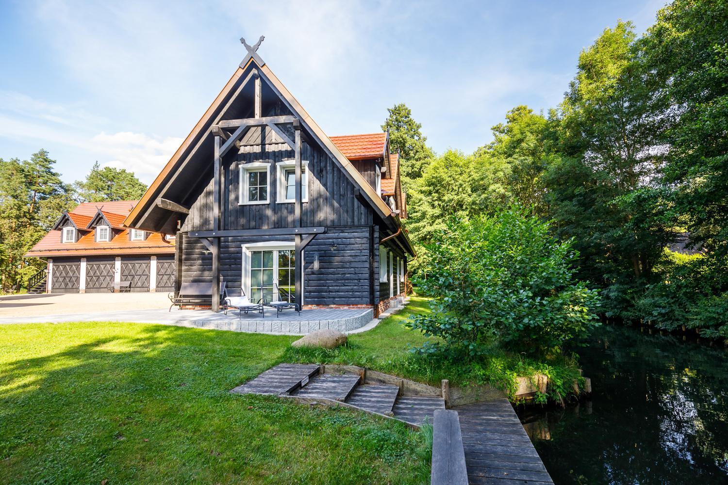 Spreewald Chalet Wohnung Burg  Buitenkant foto